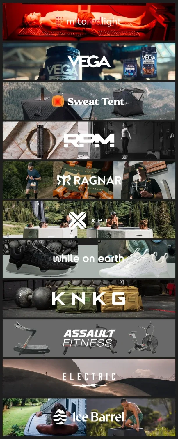 The eleven brands in the Summer of Sweat giveaway