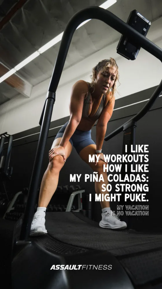 Campaign ad: I like my workouts how I like my pi&ntilde;a coladas