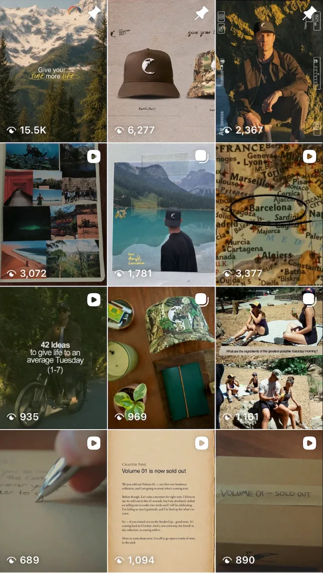 The Carbn Project&rsquo;s Instagram grid