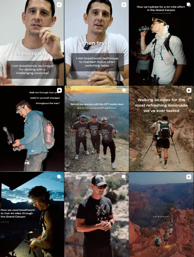 XPT&rsquo;s Instagram grid